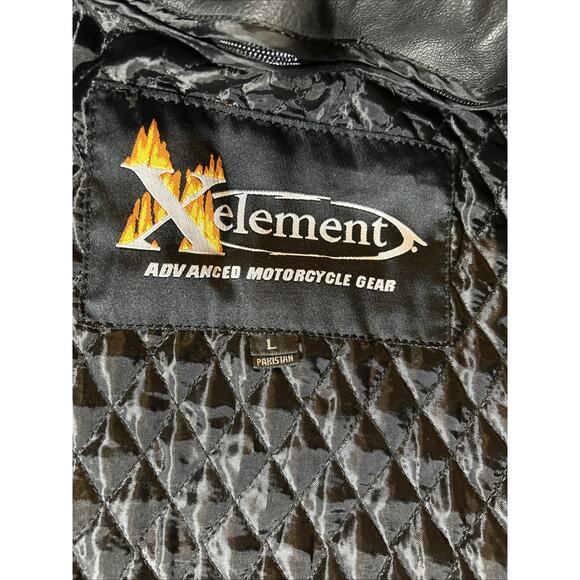 Xelement Advanced Men's Leather motorcycle Jacket Size L - Picture 3 of 7